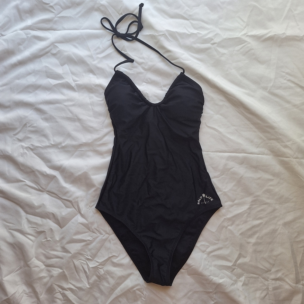 Salt Life One Piece Black Bathing Suit